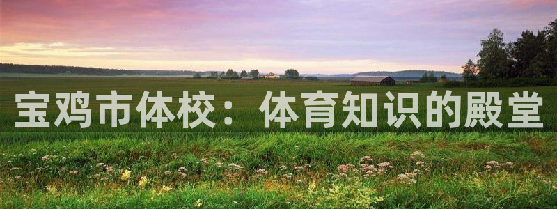 宝鸡市体校：体育知识的殿堂